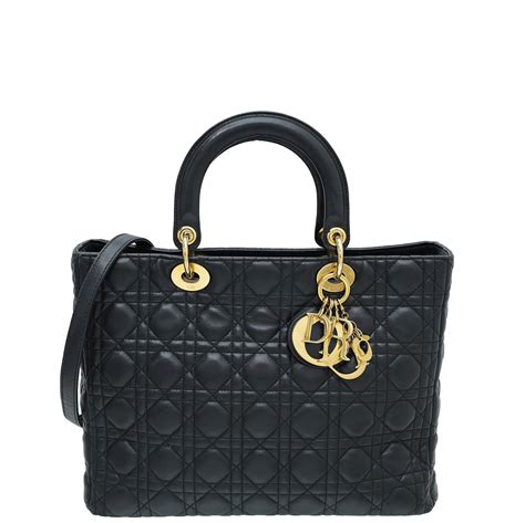 lasrge lady dior|Dior lambskin bag.